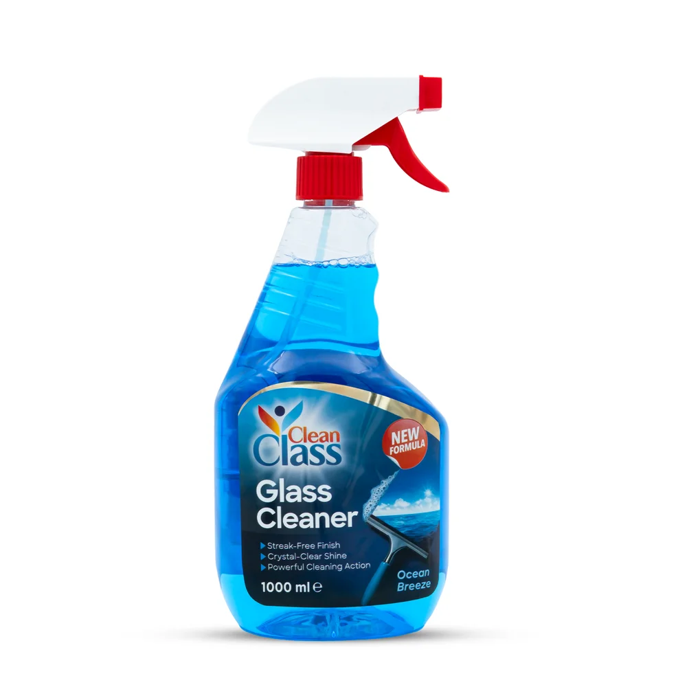 Clean class 1000ml glass cleaner ocean breeze*12