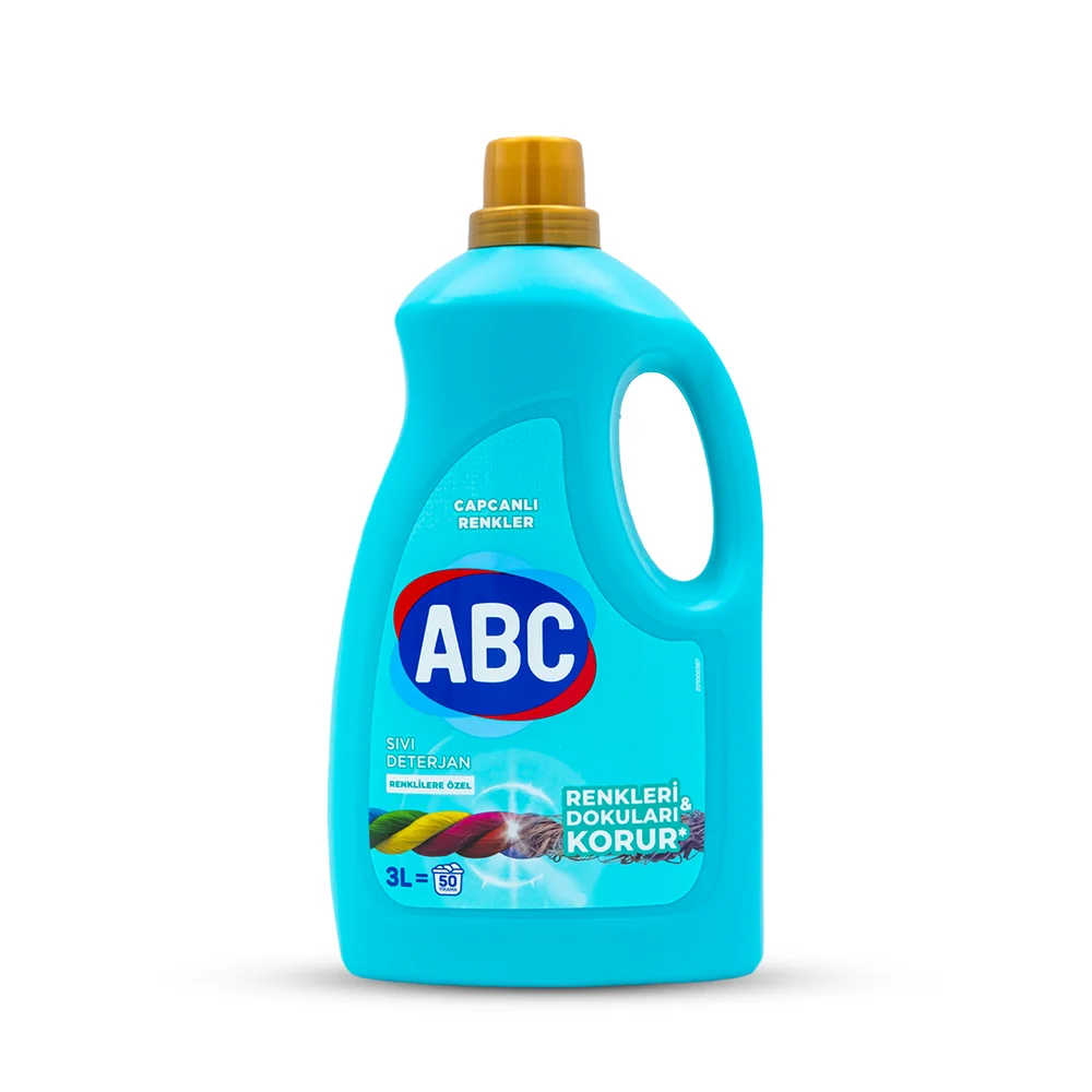 Abc liquid detergent 3l *6 color