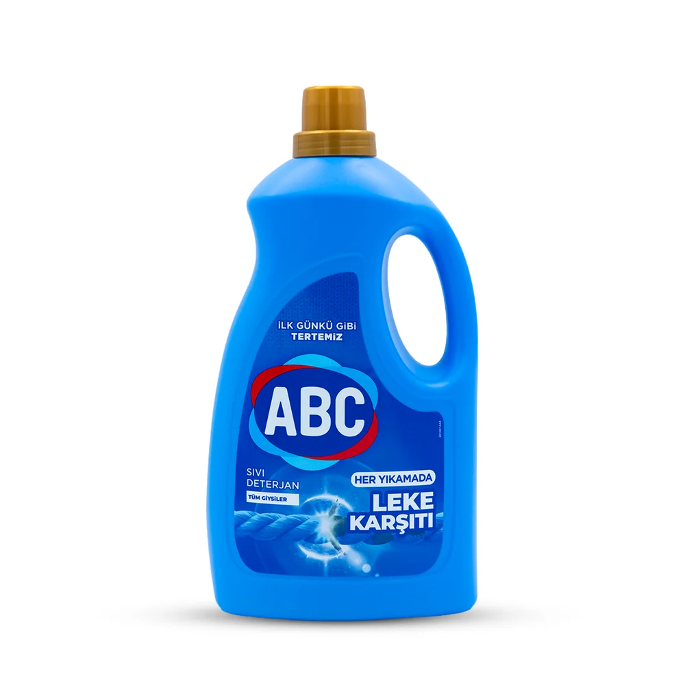Abc liquid detergent 3l *6 anti stain (blue)