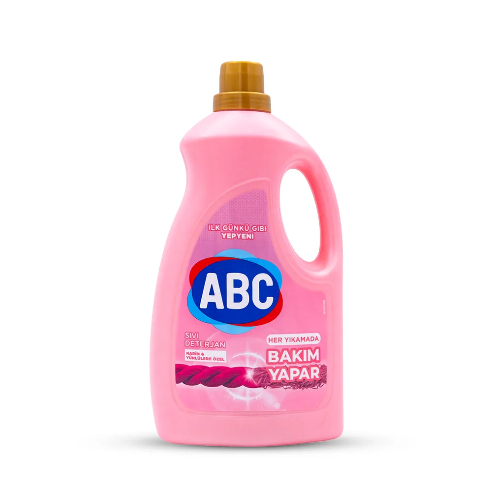 Abc liquid detergent 3l *6 delicate (pink)